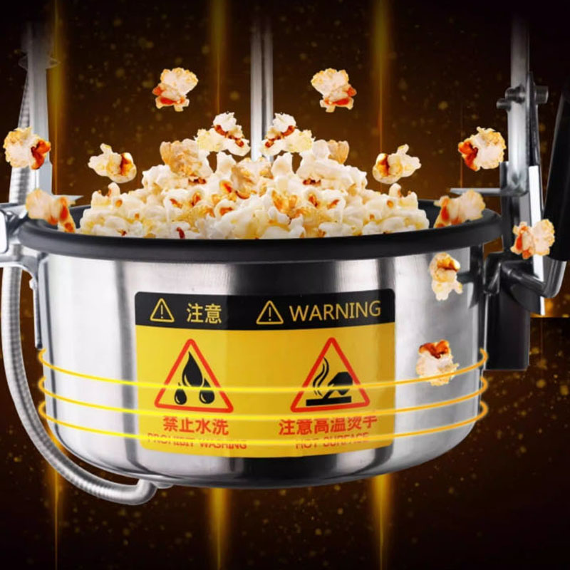 Popcorn - 全自動業務用ポップコーンマシン 220/110V ステンレス製電気ポップコーンメーカー 映画館、屋台、自動販売機向け