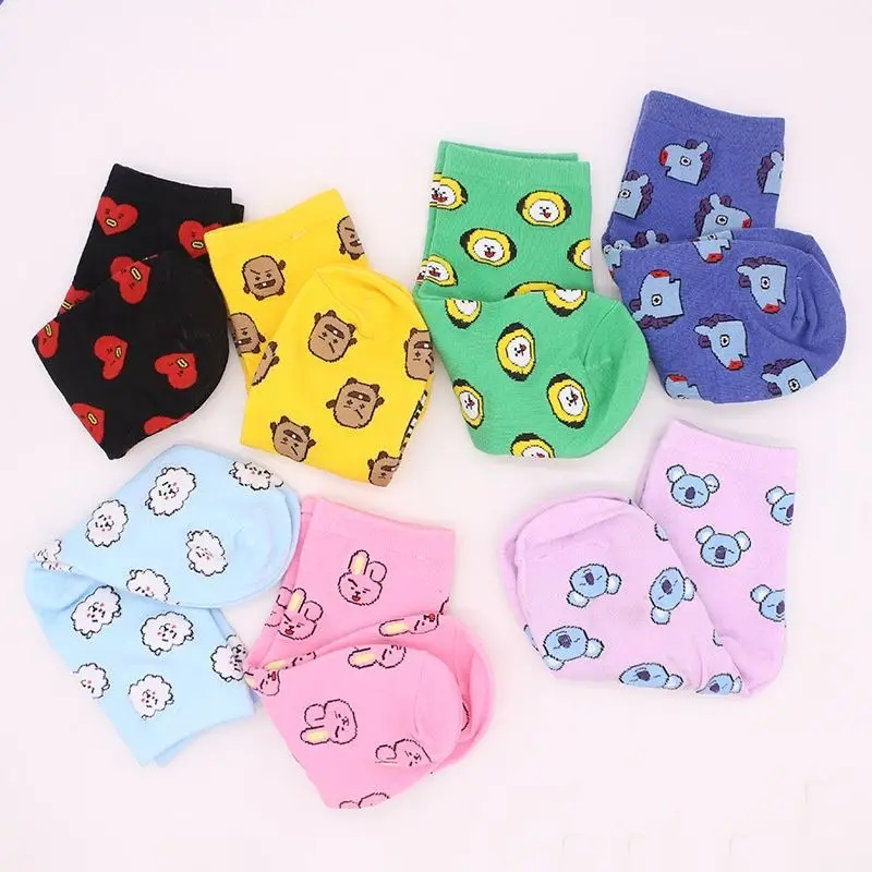 BT21、コヤ、RJ、クッキー、シューキー、タタ。ミドル丈の - Cookies Pack のレビューと価格